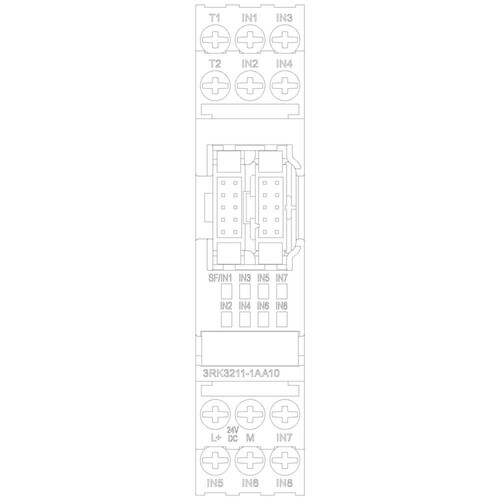 3RK3211-1AA10 Siemens MSS 3RK3, ERWEITERUNGSMODUL 4/8 F-DI Produktbild Additional View 4 L