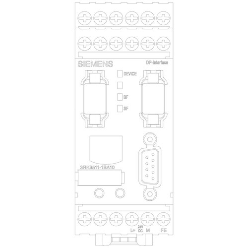 3RK3511-1BA10 Siemens MSS 3RK3, DP-INTERFACE Produktbild Additional View 4 L