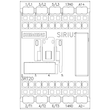 3RT2015-2QB41 Siemens Koppelschütz, AC- 3e, 7 A/3 kW/400V, 3-polig, DC 24V, 1S, Produktbild Additional View 5 S