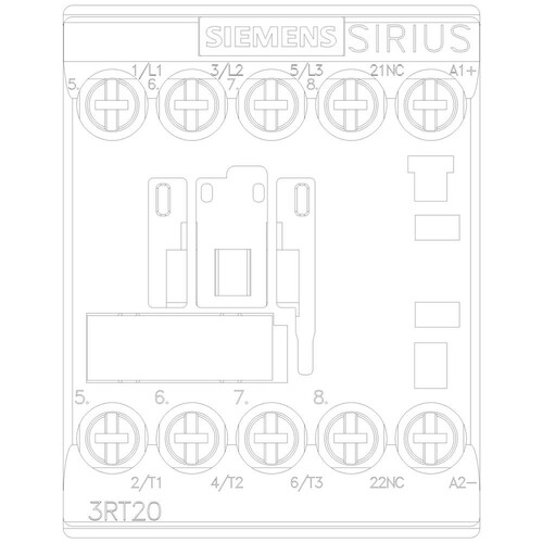 3RT2016-1BF42 Siemens Schütz, AC-3e, 9 A/4 kW/400V, 3-polig, DC 110V, 1Ö, Schr Produktbild Additional View 5 L