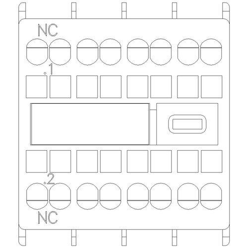 3RH2911-2HA01 Siemens Hilfsschalterblock 1Ö, stromb.:1Ö für Hilfs  und Motorschü Produktbild Additional View 4 L