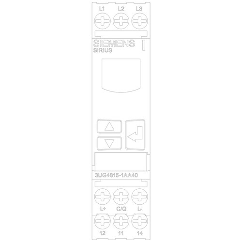 3UG48151AA40 Siemens Überwachungsrelais, digital für 3-phasige Netzspannung für  Produktbild Additional View 5 L