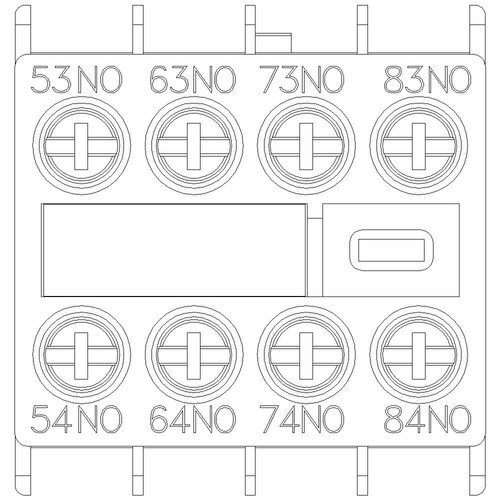 3RH2911-1XA40-0MA0 Siemens Hilfsschalterblock 4S, stromb.: 1S, 1S, Produktbild Additional View 4 L