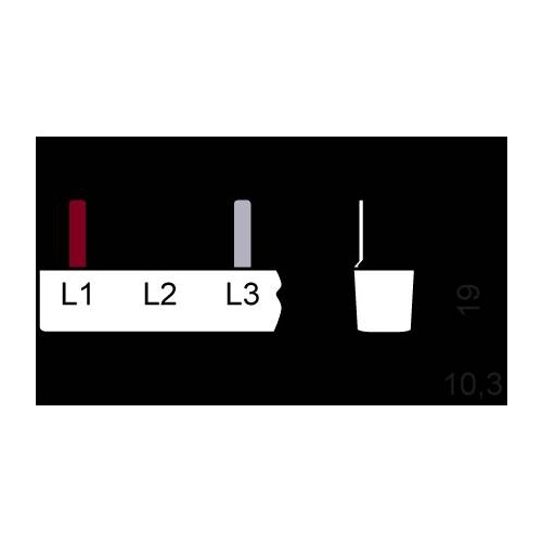 5ST3643 Siemens Stiftsammelschiene, 16mm2 Anschluss: 2x 3-phasig berührungs Produktbild Additional View 3 L