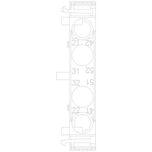 3RH2911-1DA02 Siemens Hilfsschalterblock seitlich, 2Ö, stromb.: 1Ö, 1Ö, für Moto Produktbild Additional View 4 L