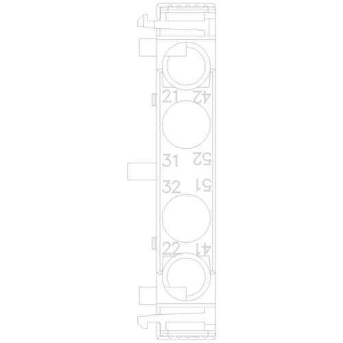 3RH2911-1DA02 Siemens Hilfsschalterblock seitlich, 2Ö, stromb.: 1Ö, 1Ö, für Moto Produktbild Additional View 4 L