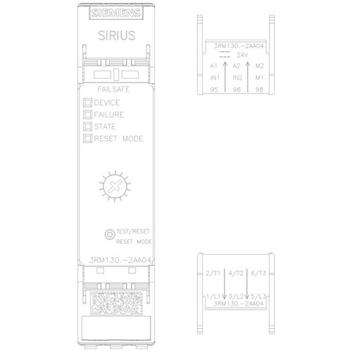 3RM1302-2AA04 Siemens WENDESTARTER 0,4 2,0A, 24V SAFETY PUSH Produktbild Additional View 5 L