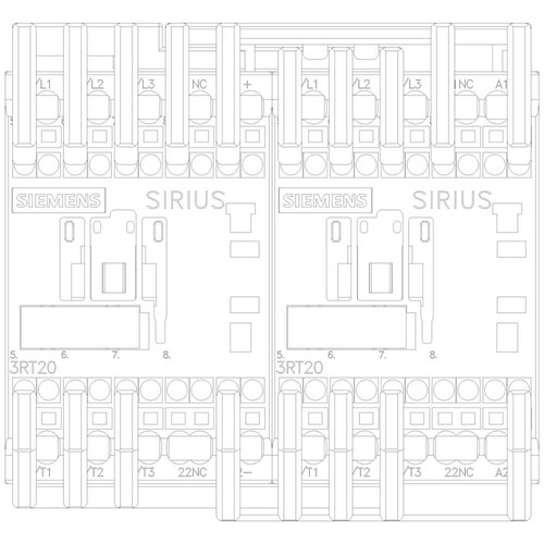 3RA2315-8XB30-2BB4 Siemens WENDEKOMB.,3KW, DC24V Produktbild Additional View 4 L