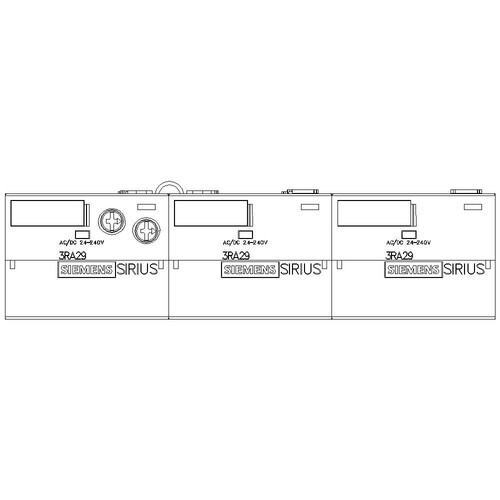 3RA2816-0EW20 Siemens KOMPLETTMODUL, STERN-DREIECK Produktbild Additional View 4 L