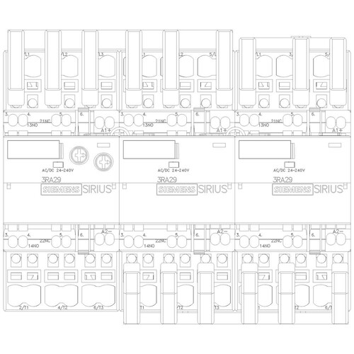 3RA2426-8XF32-2BB4 Siemens Stern Dreieck Komb.,22kW/400 V, DC 24 V Produktbild Additional View 4 L