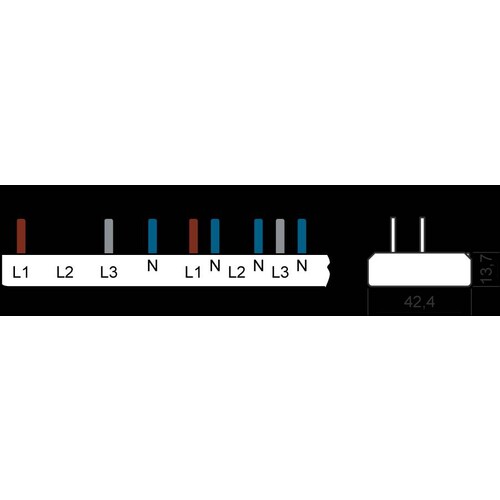 5ST3783-0 Siemens Phasenschiene 4Pol 1xF 8xLS 1/N 12Te Produktbild Additional View 2 L