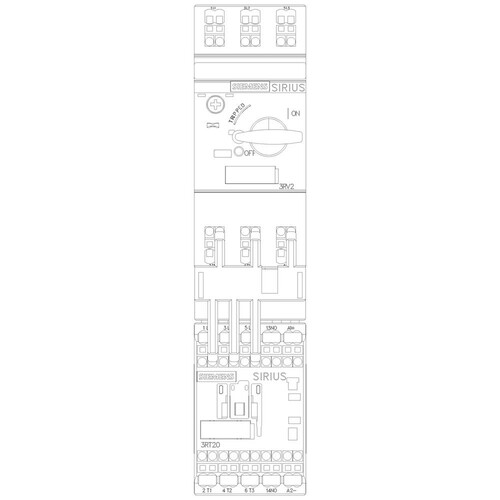 3RA2110-1EE15-1BB4 Siemens Verbraucherabzweig, Direktanlauf, AC400 Produktbild Additional View 4 L