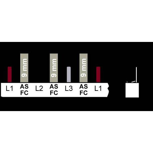 5ST3714-0HG Siemens Stiftsammelschiene 3x 1 phasig+HS, 1016mm lang berührungss Produktbild Additional View 2 L