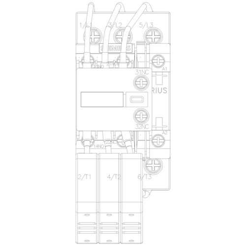 3RT2626-1AP05 Siemens Schütz, AC-6B, 20kVAr/400V, 1S+2Ö, AC 230V, 50Hz, 3-po Produktbild Additional View 5 L