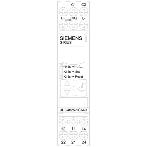 3UG4825-1CA40 Siemens Überwachungsrelais, digital, WANDLER 3U Produktbild Additional View 5 L