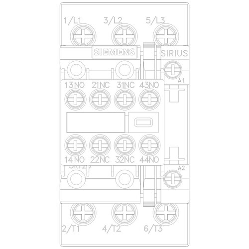 3RT2027-1CL24-3MA0 Siemens Schütz, AC 3, 32 A/15 kW/400V, 3 polig, AC 230V, 50/6 Produktbild Additional View 4 L