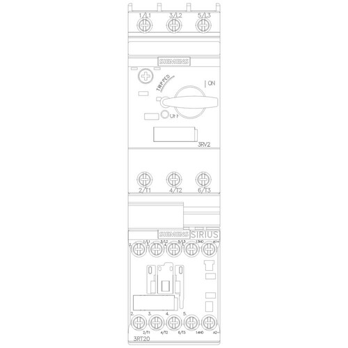 3RA2110-0CA15-1BB4 Siemens Verbraucherabzweig, Direktstarter, S00, Produktbild Additional View 4 L