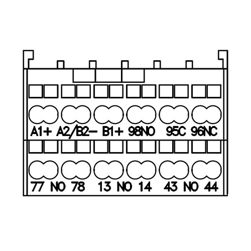 3RA6920-2C Siemens Steuerstromkreisklemmen für 3RA62, Fede Produktbild Additional View 1 L