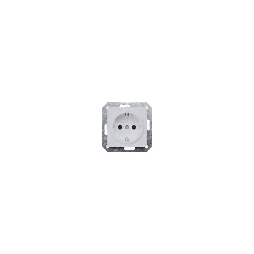5UB1934 SIEMENS UP-SCHUKO-STECKDOSE M. SHUTTER ALU.-METALLIC,DELTAI-SYSTEM Produktbild Additional View 2 L