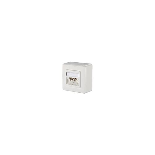 1309120002-E METZ CONNECT E-DATmodul 8/8(8) AP Cat6.A reinweiss RAL9010 Produktbild Additional View 1 L