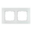 5TG1202-1 SIEMENS Rahmen 2-fach MIRO 90x90mm Glas weiss Produktbild Additional View 3 S