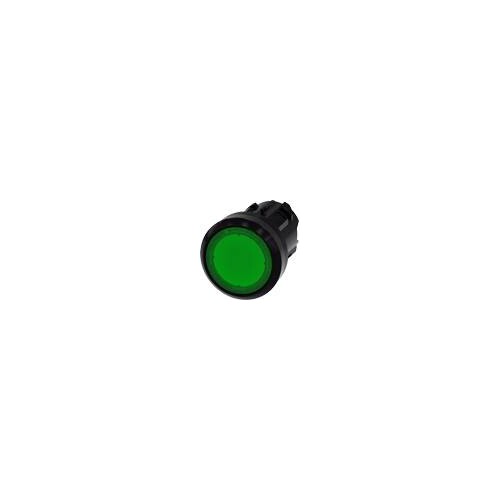 3SU1001-0AB40-0AA0 Siemens Leuchtdruck- taster, 22mm, rund, Kunststoff, grün Produktbild Additional View 3 L