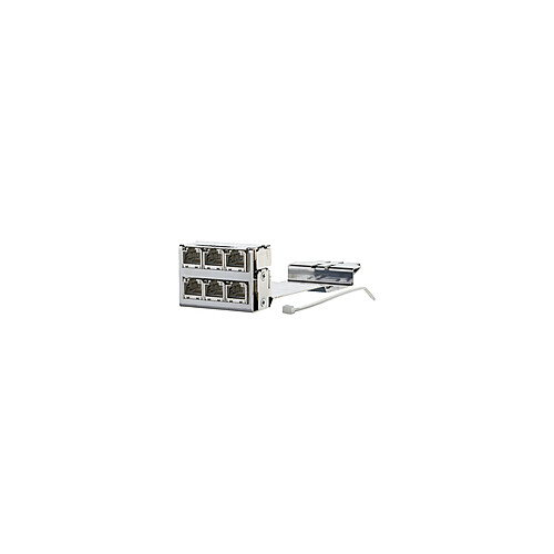 130D2CMC6-E Metz Connect DCCS2 Baugruppe 6 Port RJ45-Cross Connect Produktbild Additional View 1 L