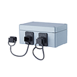 1401040620ME Metz Connect E-DAT Industry IP67 V4 2 Port Metall Aufputzgehäuse Produktbild Additional View 1 S