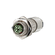 MMF881A315-0001 Metz Connect M12 Buchse IP67 gerade Flanschgeschirmt, X kodiert Produktbild Additional View 1 S