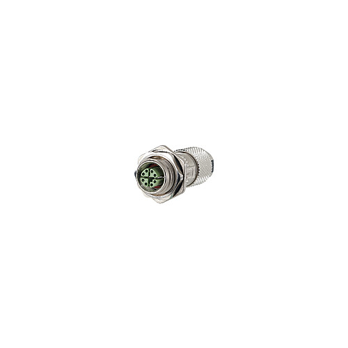 MMF881A315-0001 Metz Connect M12 Buchse IP67 gerade Flanschgeschirmt, X kodiert Produktbild Additional View 1 L