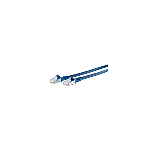 1308450544-E Metz Connect Patchkabel RJ45 Cat.6A AWG26S/FTP LSHF 0,5 m blau Produktbild Additional View 1 L