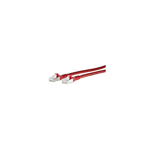 1308450566-E Metz Connect Patchkabel RJ45 Cat.6A AWG26S/FTP LSHF 0,5 m rot Produktbild Additional View 1 L