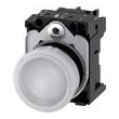 3SU1152-6AA60-1AA0 Siemens Leuchtmelder, 22mm, rund, Metall, hochglanz, weiß, Li Produktbild Additional View 4 S