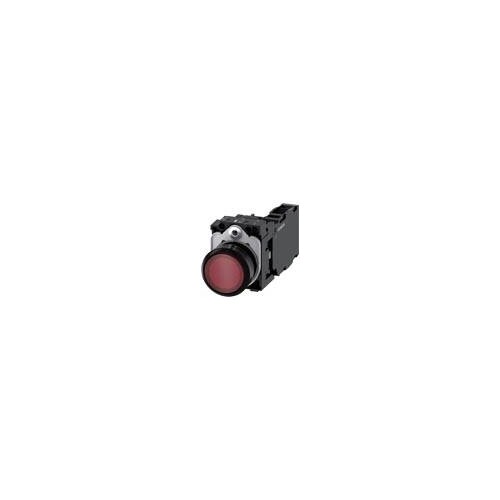 3SU11020AB201FA0 Siemens Drucktaster, beleuchtet, 22mm, rund, Kunststoff, rot Produktbild Additional View 4 L