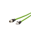 142M2X15010 Metz Connect M12 Industrial Ethernet Leitung, X- kodiert, 1,0 m, M1 Produktbild Additional View 1 S