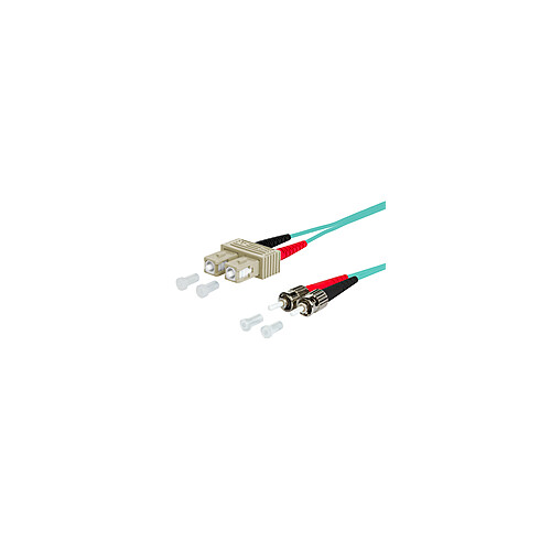 151J1EOAOA0E Metz Connect OpDAT Patchkabel SC- D/2xST OM3, 10,0 m Produktbild Additional View 1 L