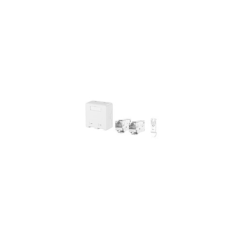 130910D2APLKE Metz Connect Anschlussbox APZ 2 Port E-DAT Modul Keystone Produktbild Additional View 1 L