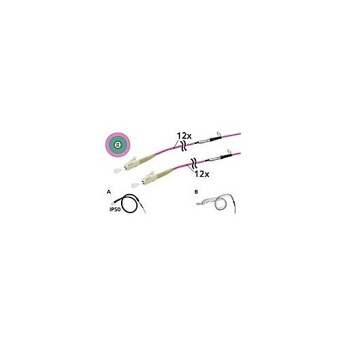 152U127JJ5030G Metz Connect OpDAT VIK Universalkabel 12xOM4, LC-LC, 30 m, ein Produktbild Additional View 2 L