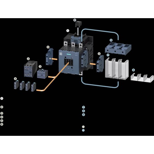 3RT1055-6AP36 SIEMENS SCHÜTZ 75KW/400V AC3 UC230V 2NO2NC 3-P.S6 SCHIENENANSCHL. Produktbild Additional View 5 L