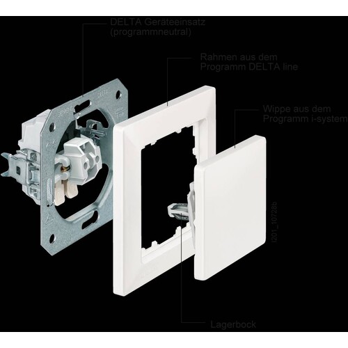 5TG2551-3 SIEMENS RAHMEN 1FACH ALUMET DELTALINE 80X80 Produktbild Additional View 4 L