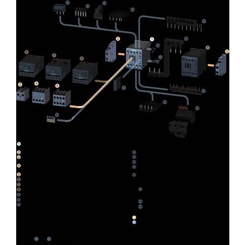 3RH2911-1GA40 SIEMENS HILFSSCHALTERBLOCK 4S S00 SCHRAUBANSCHLUSS Produktbild Additional View 6 L