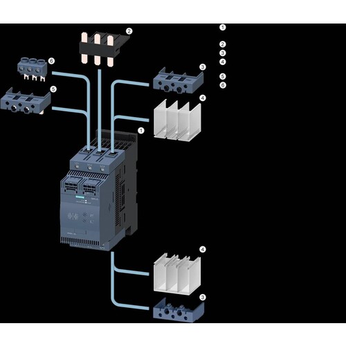 3RW3037-1BB14 SIEMENS Sirius Sanftstart S2 63A, 30kW/400V AC 200-480V Produktbild Additional View 5 L