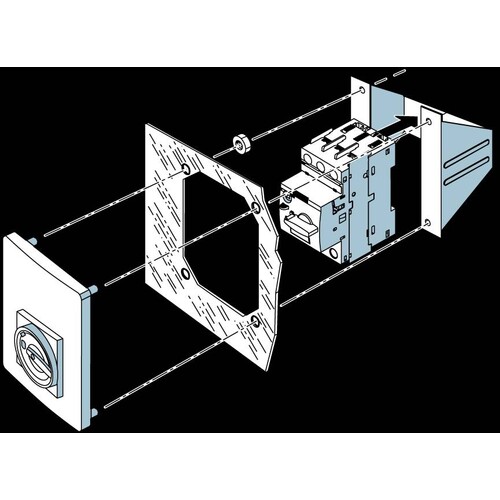 3RV1923-4B Siemens ISOLIERSTOFF-FRONT- PLATTE BGR.S0-S3 Produktbild Additional View 4 L