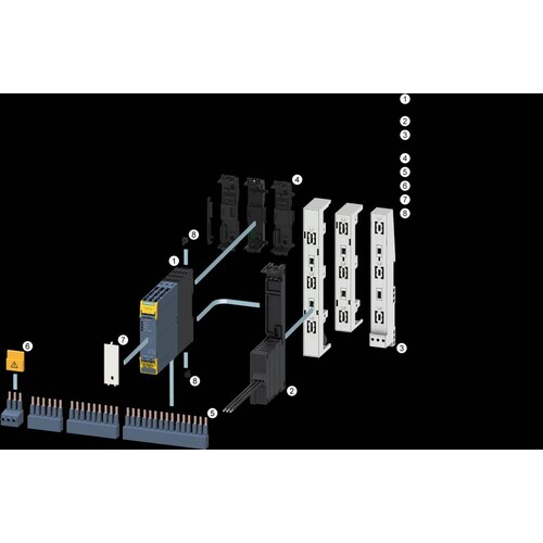 3RM1910-6AA Siemens Abdeckkappe f.Sammelschiene (1 VPE =10 Stk) Produktbild Additional View 4 L