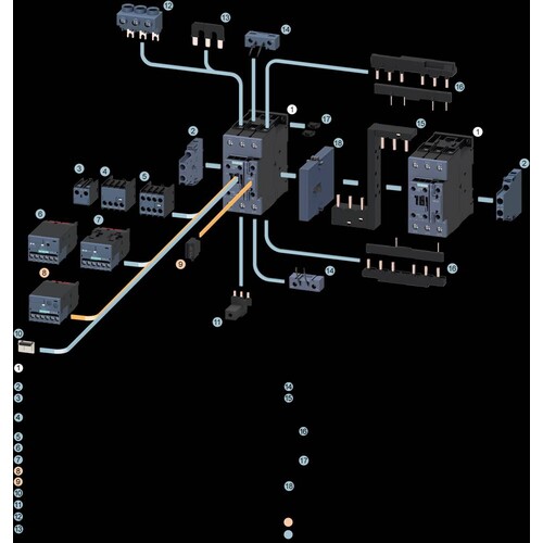 3RT2035-1AP00 Siemens Schütz 18,5KW 230V 1S+1Ö Baugröße S2 Produktbild Additional View 5 L