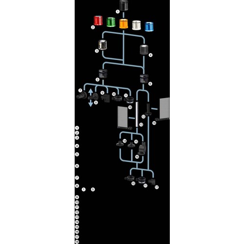 8WD4420-5AF SIEMENS Signalsäule Dauer- lichtelement LED blau 24V AC/DC Produktbild Additional View 5 L