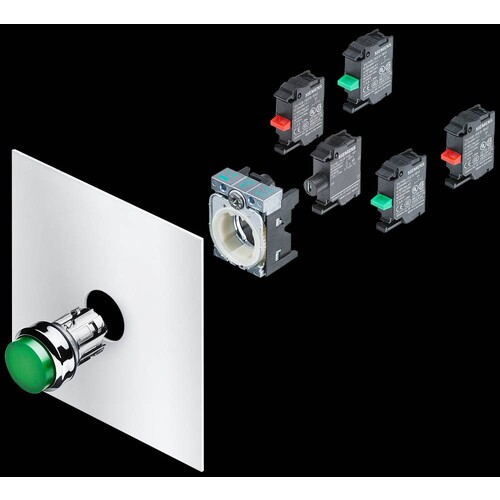 3SU1001-0AB40-0AA0 Siemens Leuchtdruck- taster, 22mm, rund, Kunststoff, grün Produktbild Additional View 4 L