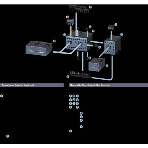 3RA2417-8XF31-2AF0 Siemens Stern- Dreieck-Kombination AC3, 11kW/400V AC11 Produktbild Additional View 6 L