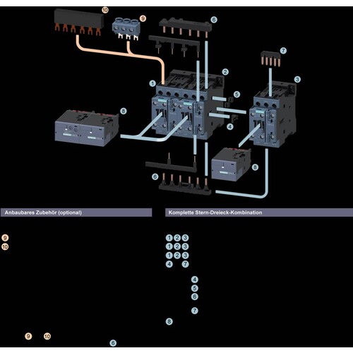 3RA2426-8XE32-2BB4 Siemens Stern- Dreieck-Kombination mit I/O-Link AC3, 2 Produktbild Additional View 7 L