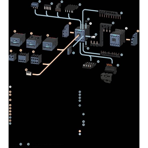 3RT2017-4AN61 Siemens Schütz, AC-3e, 12A/5,5kW/400V,3-polig,AC200V/50Hz,220V Produktbild Additional View 6 L